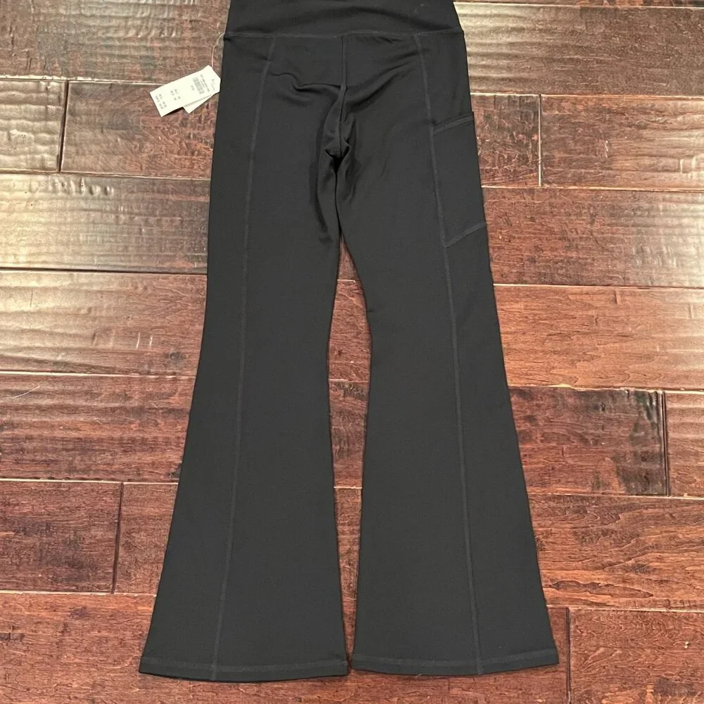 Abercombie Kids Girls' YPB Flare Leggings - Big Kid Size 9/10, Black, NWT - Picture 4 of 8